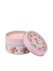 Cath Kidston Pink Coming Up Roses Candle Tin 100g - Image 1 of 4