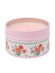 Cath Kidston Pink Coming Up Roses Candle Tin 100g - Image 2 of 4