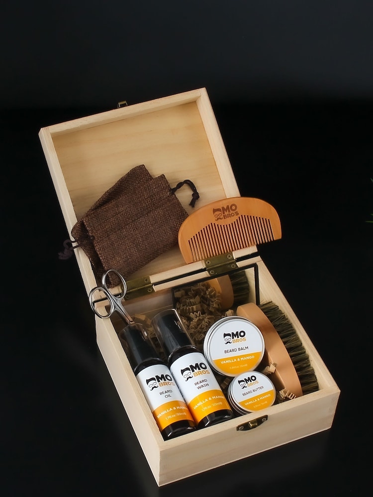 Mo Bros Wooden Signature Beard Grooming Collection Vanilla and Mango - Image 2 of 5