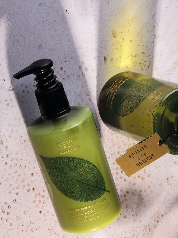 Scottish Fine Soaps Coriander & Lime Leaf Hand Body Lotion 300ml - Image 2 of 2
