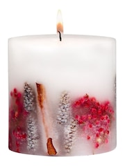 Stoneglow Goji Berry & Rose Natures Gift Pillar Scented Candle - Image 2 of 3