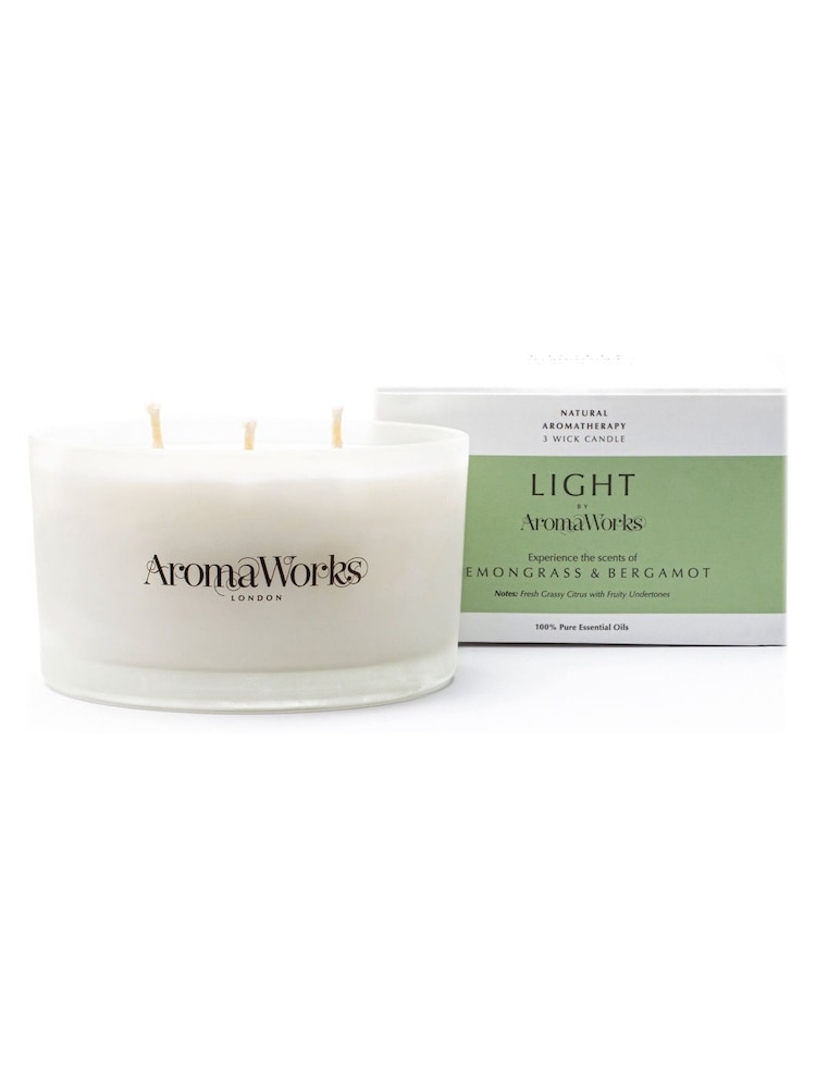AromaWorks Light Multiwick Lemongrass & Vertivert Candle - Image 1 of 1