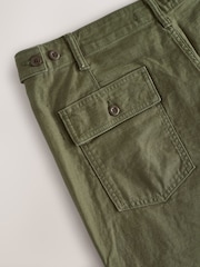 Vert kaki - Pantalon de travail style vêtements de travail à poches 100% coton - Image 11 de 12