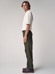 Vert kaki - Pantalon de travail style vêtements de travail à poches 100% coton - Image 3 de 12