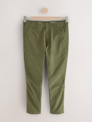 Vert kaki - Pantalon de travail style vêtements de travail à poches 100% coton - Image 7 de 12