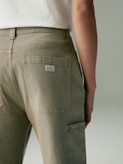 Light Khaki Green Carpenter Trousers - Image 4 of 12
