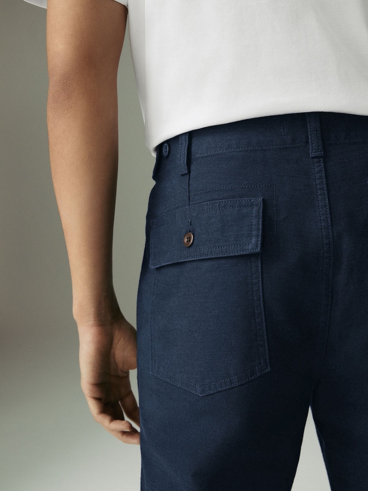 marine - Pantalon Fatigue Vêtements de travail style 100% coton - Image 5 of 12
