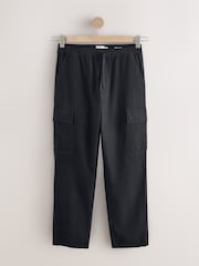 Preto - Calças cargo de Linen e algodão - Imagem 5 de 9