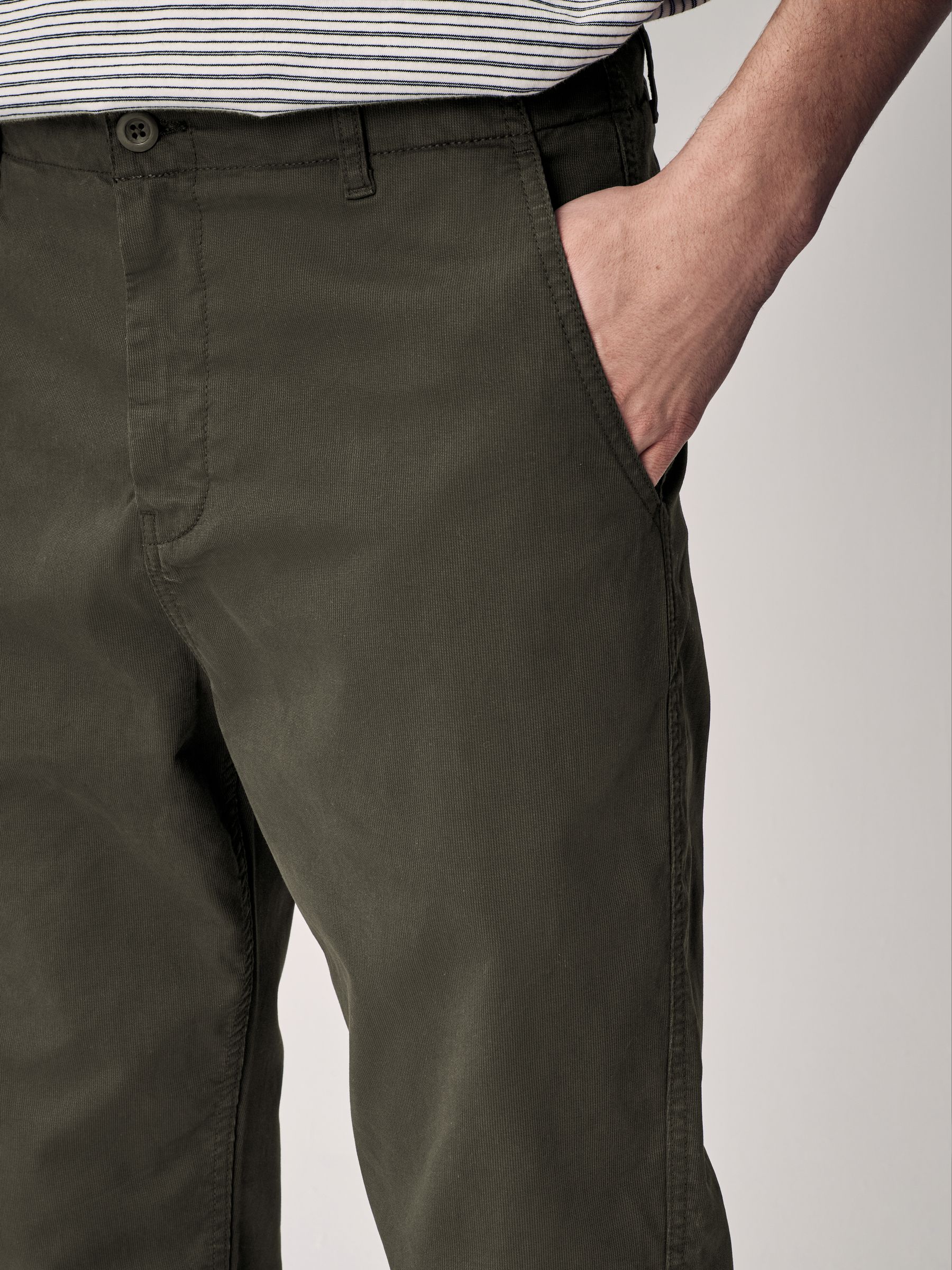 NARROW CHINO PANTS KHAKI ナロウ チノパン カーキ Washed Stretch Summer Olive Green Chino Pants – StudioSuits