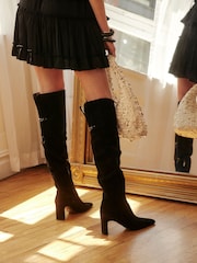 Sam Edelman Shea Knee Black High Boots - Image 1 of 7