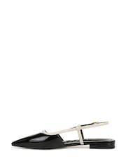 Preto - Sam Edelman Cohen Slingback Flat Shoes - Imagem 3 de 7