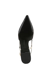 Preto - Sam Edelman Cohen Slingback Flat Shoes - Imagem 6 de 7