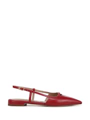 Vermelho - Sam Edelman Cohen Slingback Flat Shoes - Imagem 1 de 6