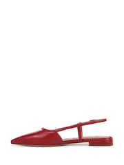 Vermelho - Sam Edelman Cohen Slingback Flat Shoes - Imagem 2 de 6