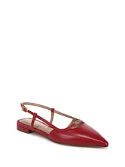 Vermelho - Sam Edelman Cohen Slingback Flat Shoes - Imagem 3 de 6