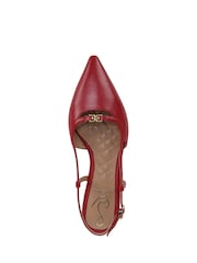 Vermelho - Sam Edelman Cohen Slingback Flat Shoes - Imagem 4 de 6