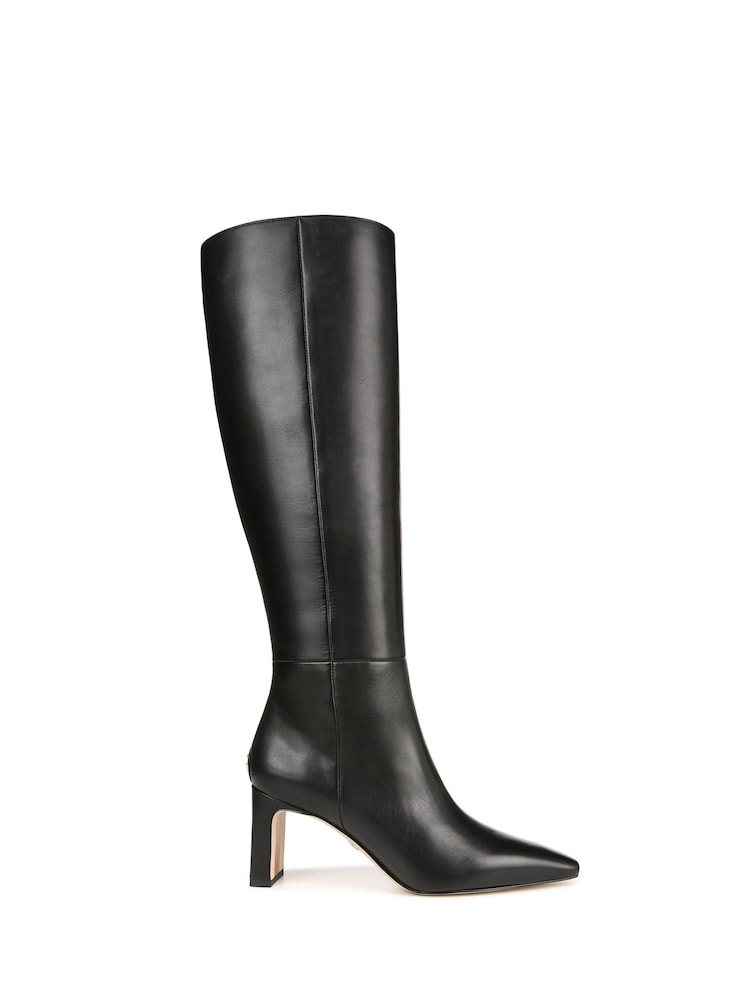 Negro - Sam Edelman Sylvia Wide Calf Knee Alto Boots - Imagen 1 de 6