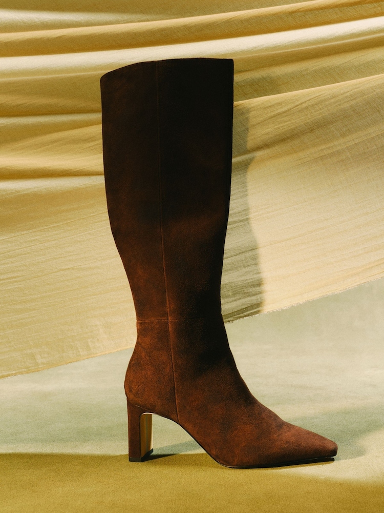 Marrón - Sam Edelman Sylvia Wide Calf Knee Alto Boots - Imagen 1 de 7