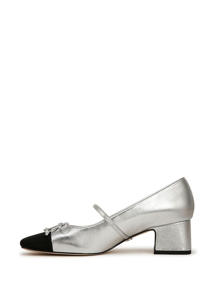 Серебряный - Sam Edelman Тора Мэри Джейн Блок каблуки обувь - Image 2 of 6
