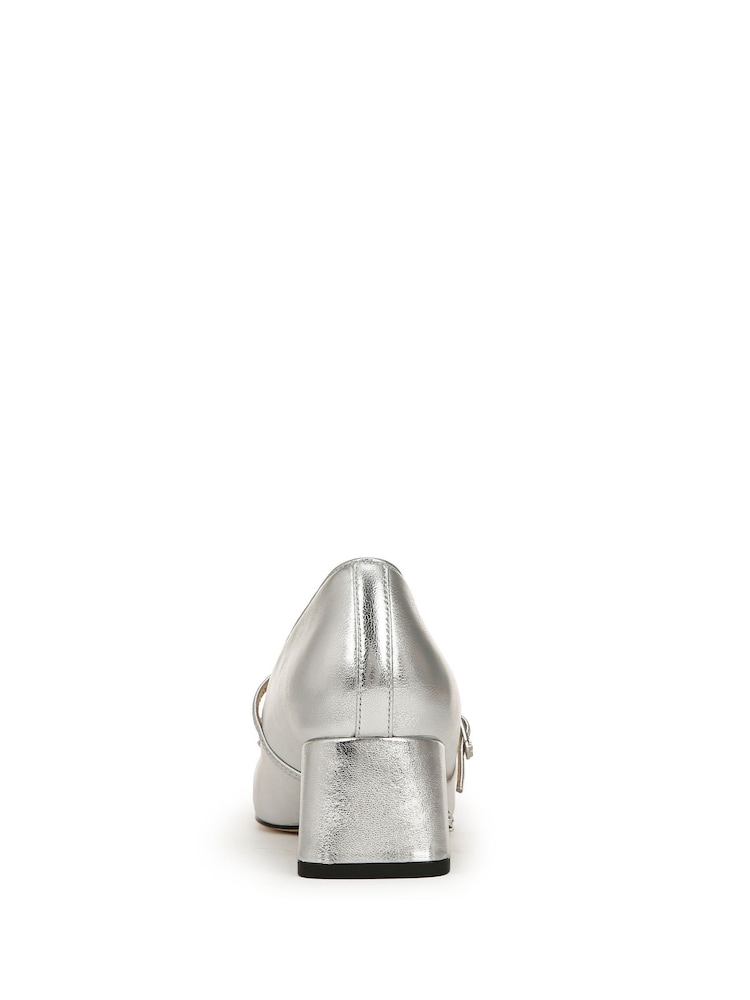Серебряный - Sam Edelman Тора Мэри Джейн Блок каблуки обувь - Image 6 of 6