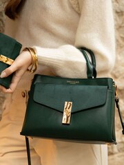 Luella Grey Green Kristie Cross-Body Tote Bag - Image 1 of 6