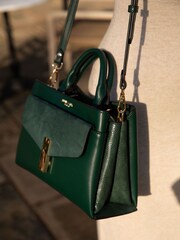 Luella Grey Green Kristie Cross-Body Tote Bag - Image 3 of 6