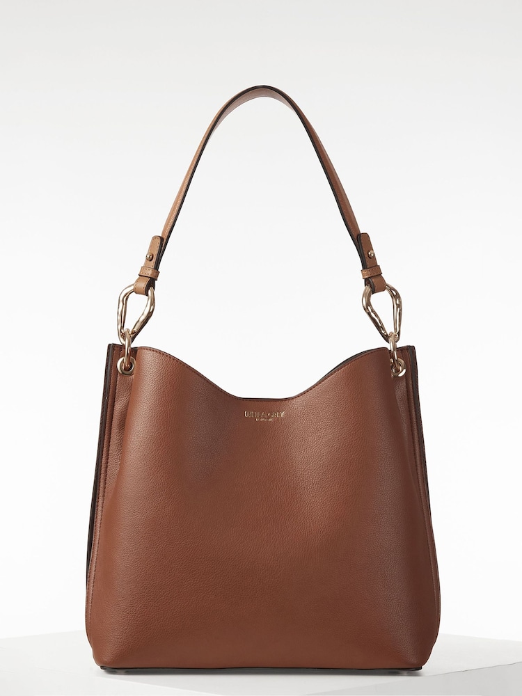 Коричневый - Сумка-тоут Luella Grey Phoebe Hobo Winter - Image 1 of 5