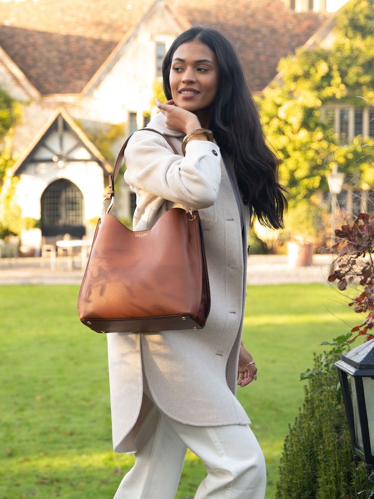 Коричневый - Сумка-тоут Luella Grey Phoebe Hobo Winter - Image 5 of 5