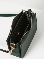 Luella Grey Green Margarita Zip Top Crossbody Bag - Image 4 of 6