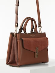 Коричневый - Luella Grey Kristie Cross-Body Winter Tote Bag - Image 2 of 6