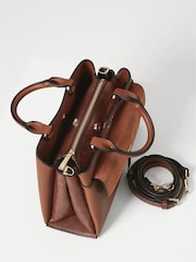 Коричневый - Luella Grey Kristie Cross-Body Winter Tote Bag - Image 3 of 6
