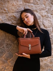 Коричневый - Luella Grey Kristie Cross-Body Winter Tote Bag - Image 4 of 6