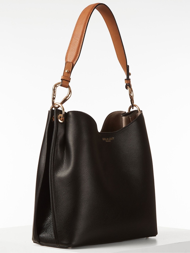 Черный - Сумка-тоут Luella Grey Phoebe Hobo Winter - Image 2 of 6