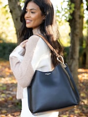 Черный - Сумка-тоут Luella Grey Phoebe Hobo Winter - Image 4 of 6