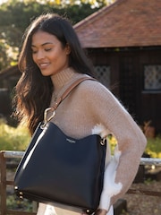 Черный - Сумка-тоут Luella Grey Phoebe Hobo Winter - Image 5 of 6