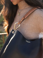 Черный - Сумка-тоут Luella Grey Phoebe Hobo Winter - Image 6 of 6