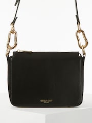 Luella Grey Margarita Zip Top Winter Cross-Body Black Bag - Image 1 of 6