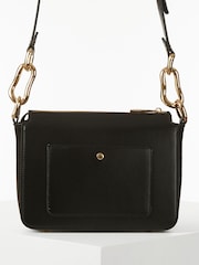 Luella Grey Margarita Zip Top Winter Cross-Body Black Bag - Image 2 of 6