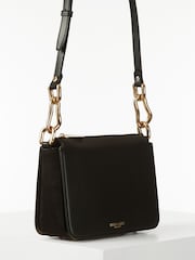 Luella Grey Margarita Zip Top Winter Cross-Body Black Bag - Image 3 of 6