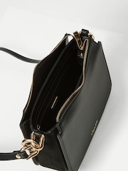 Luella Grey Margarita Zip Top Winter Cross-Body Black Bag - Image 4 of 6