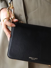 Luella Grey Margarita Zip Top Winter Cross-Body Black Bag - Image 6 of 6