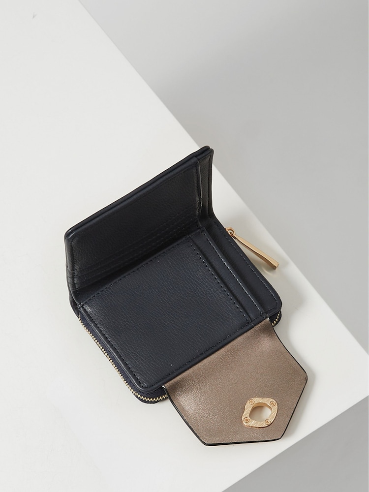 Luella Grey Small Blue Hettie Purse - Image 2 of 6