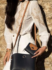 Luella Grey Small Blue Hettie Purse - Image 6 of 6