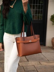 Luella Grey Oriana Laptop Tote Bag - Image 6 of 6