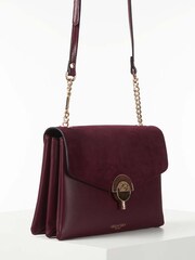 Luella Grey Burgundy Peta Cross-Body Bag - Image 2 of 6