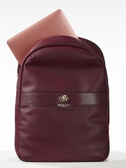 Luella Grey Purple Lula Laptop Work Backpack - Image 2 of 4