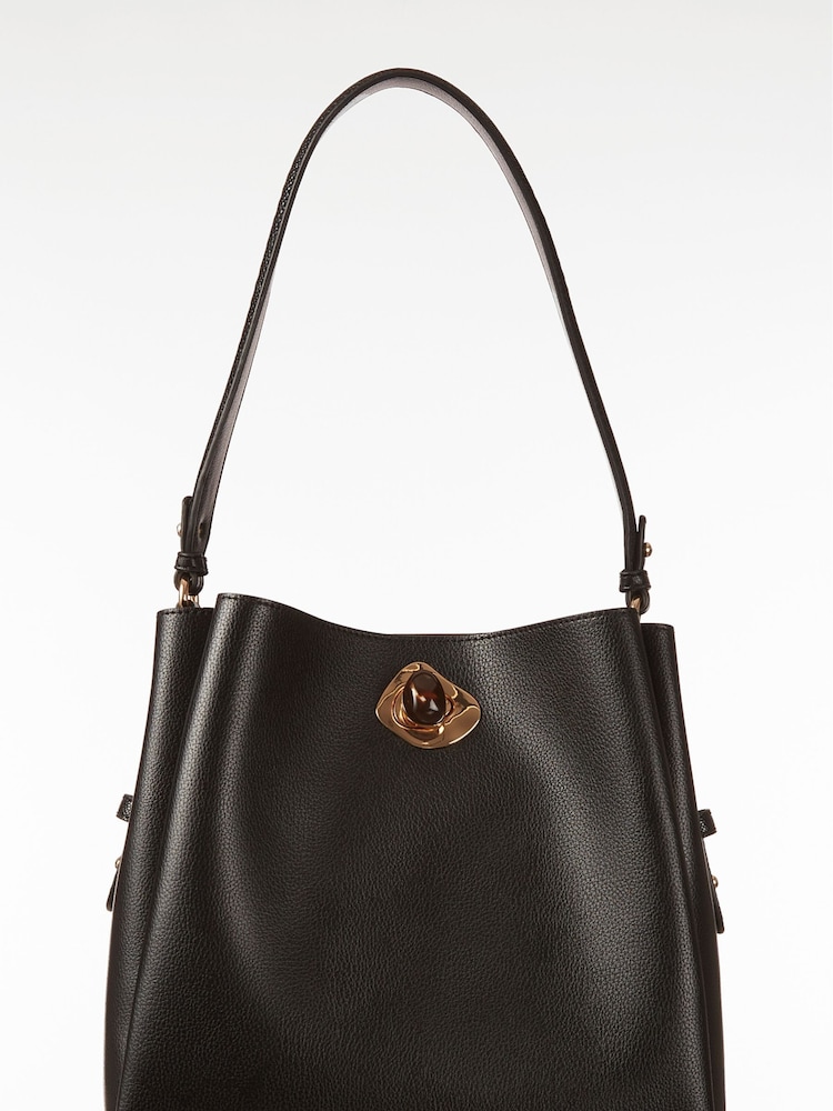 Luella Grey Henri Winter Hobo Tote Black Bag - Image 1 of 6