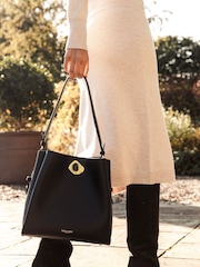 Luella Grey Henri Winter Hobo Tote Black Bag - Image 4 of 6
