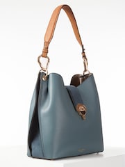 Luella Grey Blue Alexi Hobo Tote Bag - Image 4 of 6