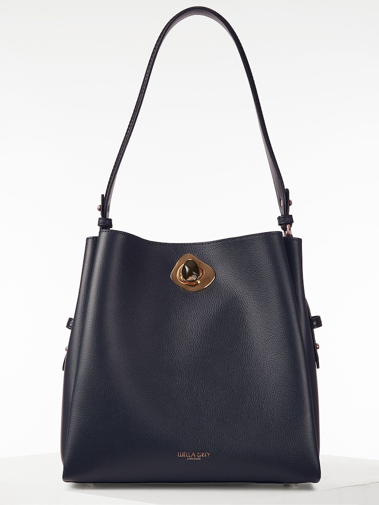 Bolso tote de invierno azul Henri Hobo de Luella Grey - Imagen 1 de 6 Bolso tote de invierno azul Henri Hobo de Luella Grey - Imagen 1 de 6